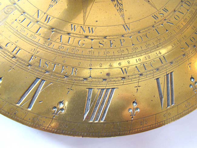 An Important engraved brass Sundial by George Adams, Maker to His Royal Highness, circa 1760. — image 2